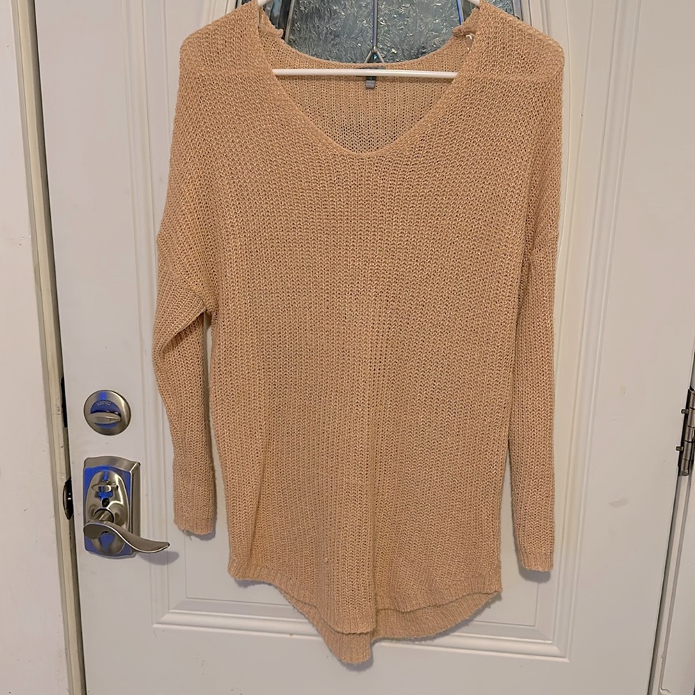 Charlotte Russe Peach Knit Sweater
